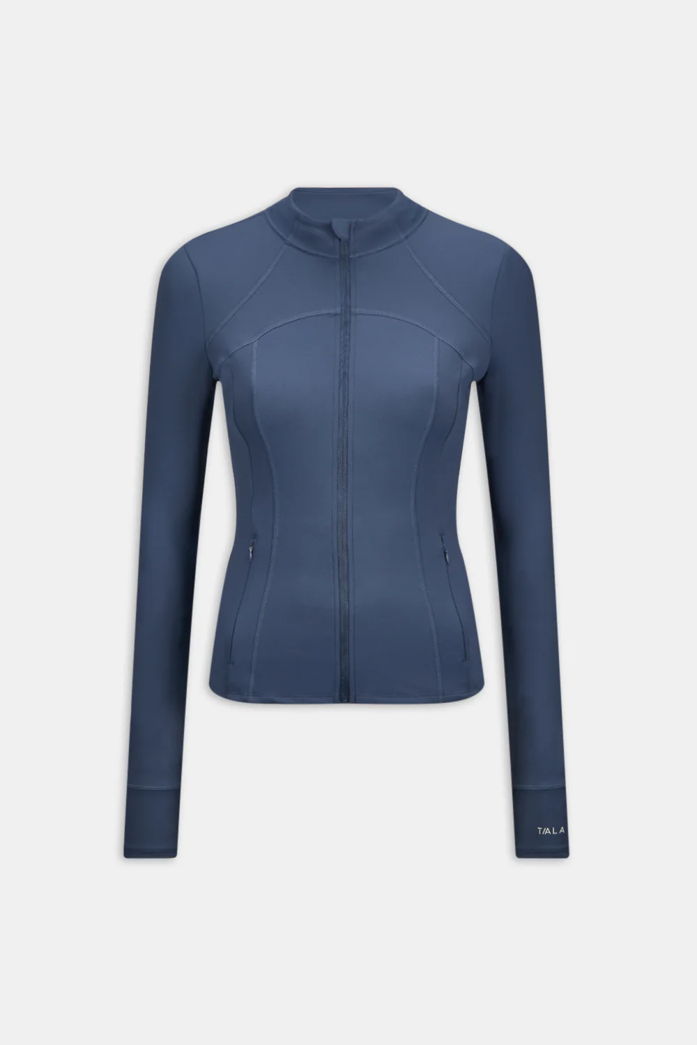 SkinLuxe Full Length Running Top - Vintage Blue - Image 8
