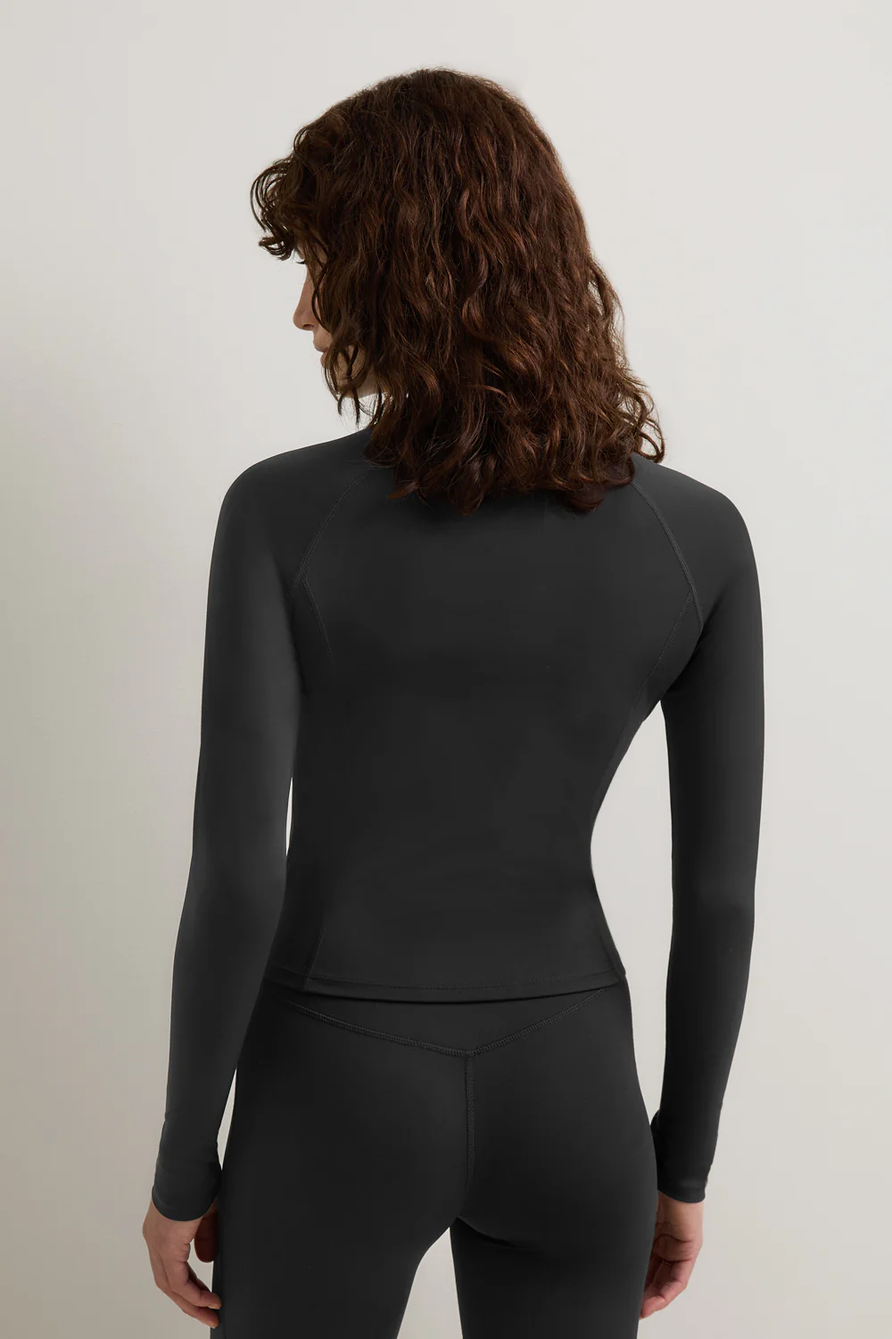 SkinLuxe Zip Through Jacket - Shadow Black - Image 4