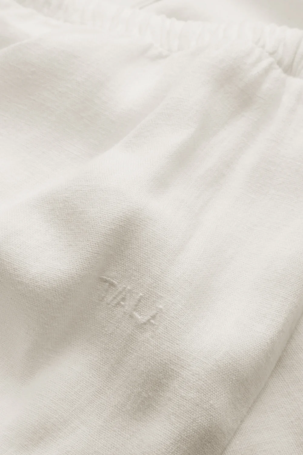 Soft Linen Drawstring Trouser - Ivory - Image 5