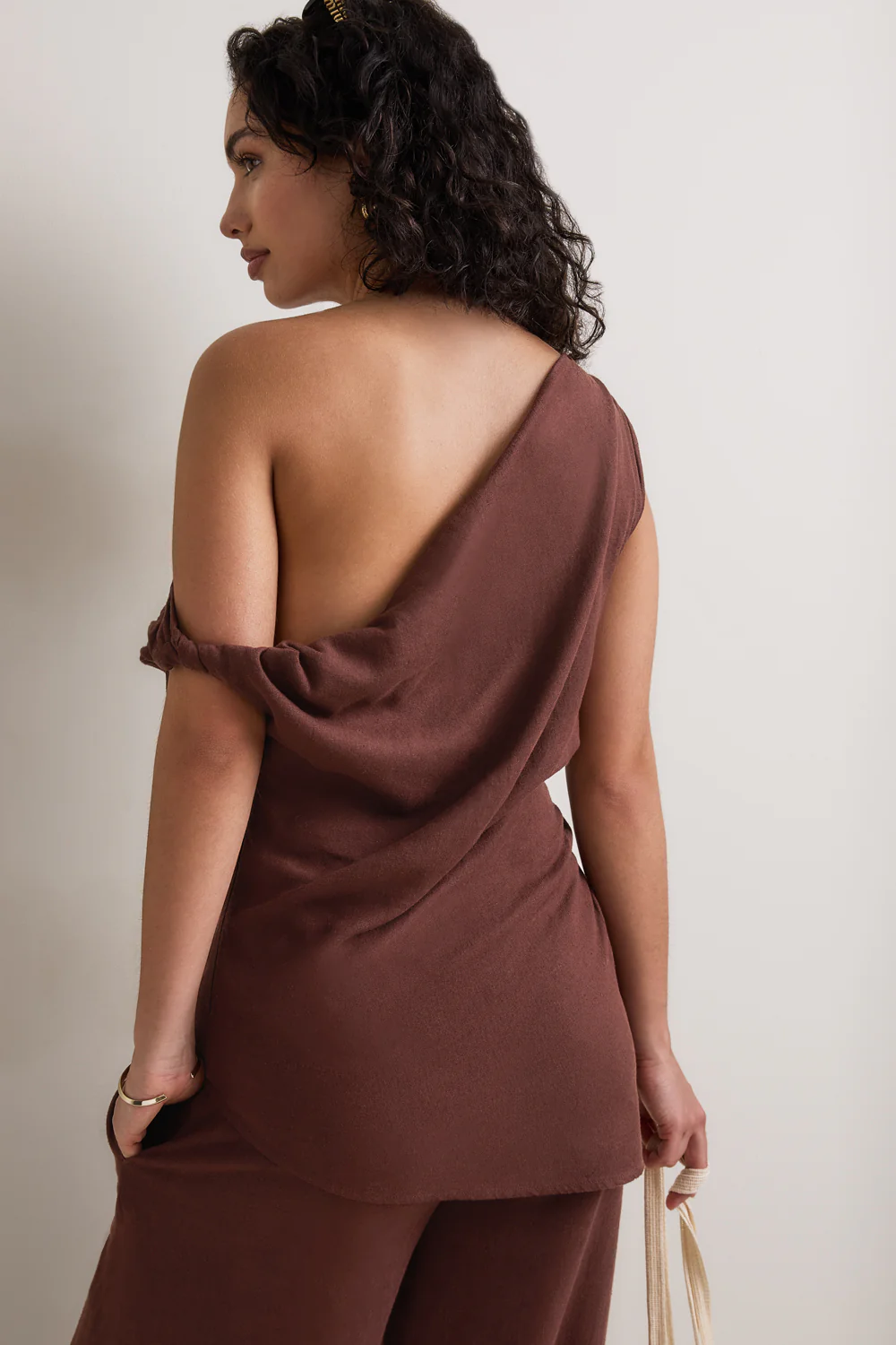 Soft Linen Top - Deep Rust - Image 5