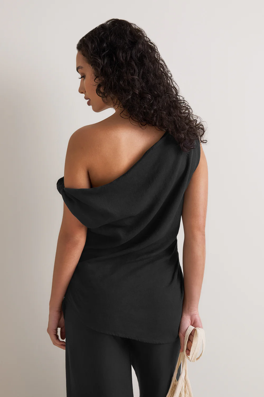 Soft Linen Top - Shadow Black - Image 4