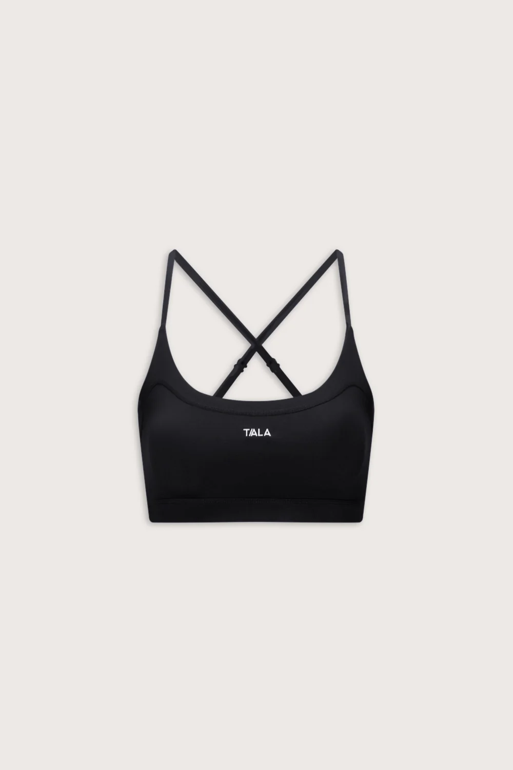 SoftSet Cross Back Sports Bra - Black - Image 2