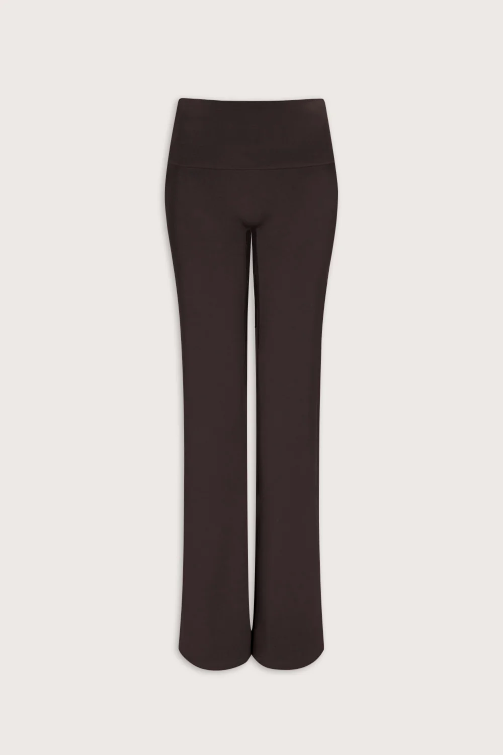 SoftSet Fold Waist Wide Leg Trouser - Americano - Image 2