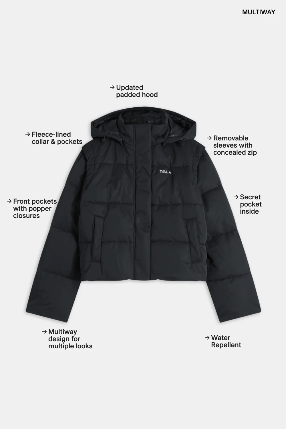 Storm Puffer Jacket - True Black - Image 2