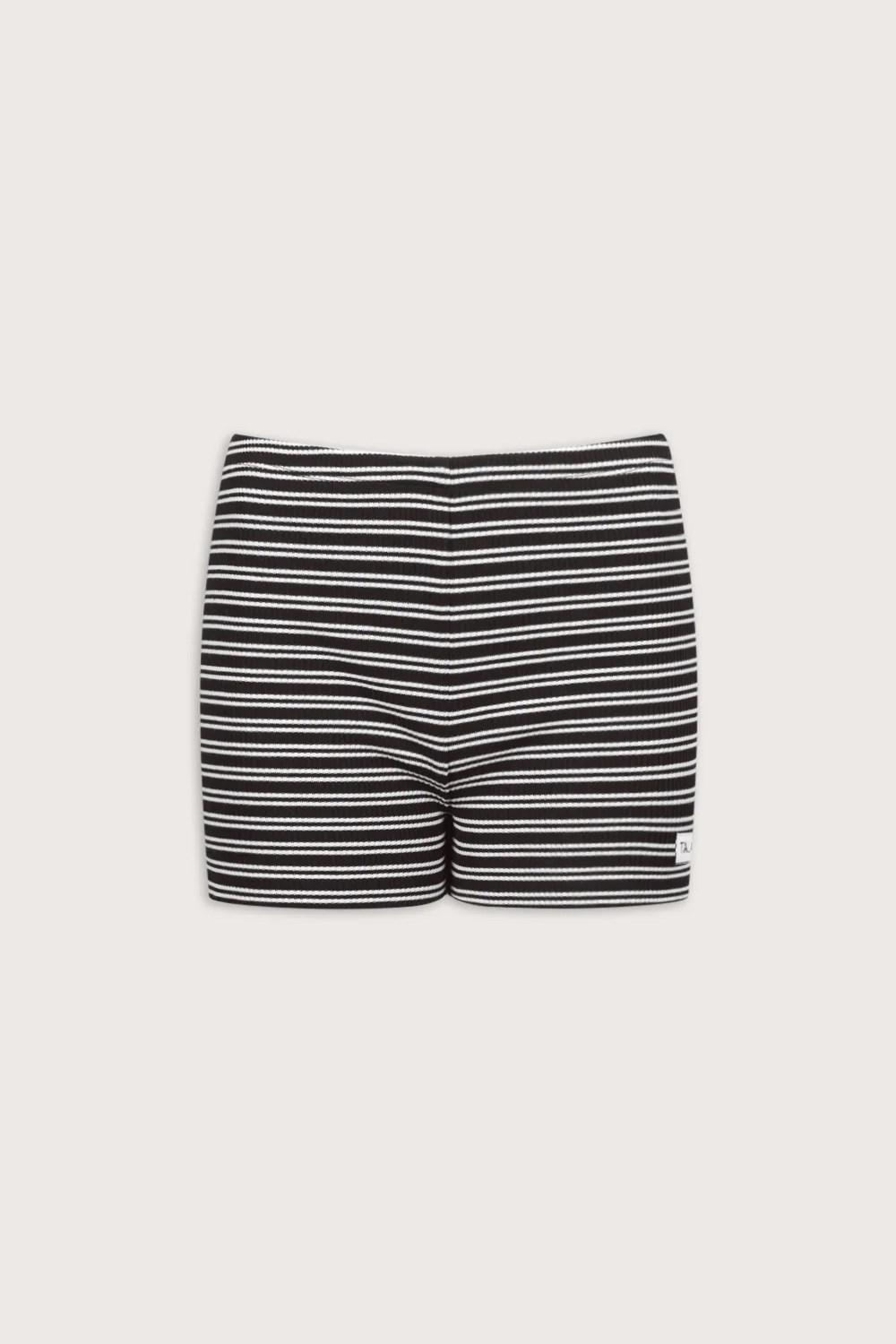 Stripe Knit Short - Black / White - Image 2