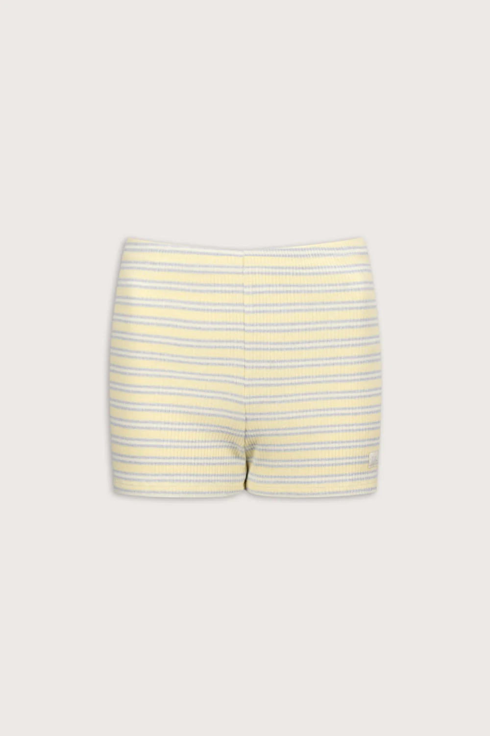 Stripe Knit Short - Lemon Yellow - Image 2