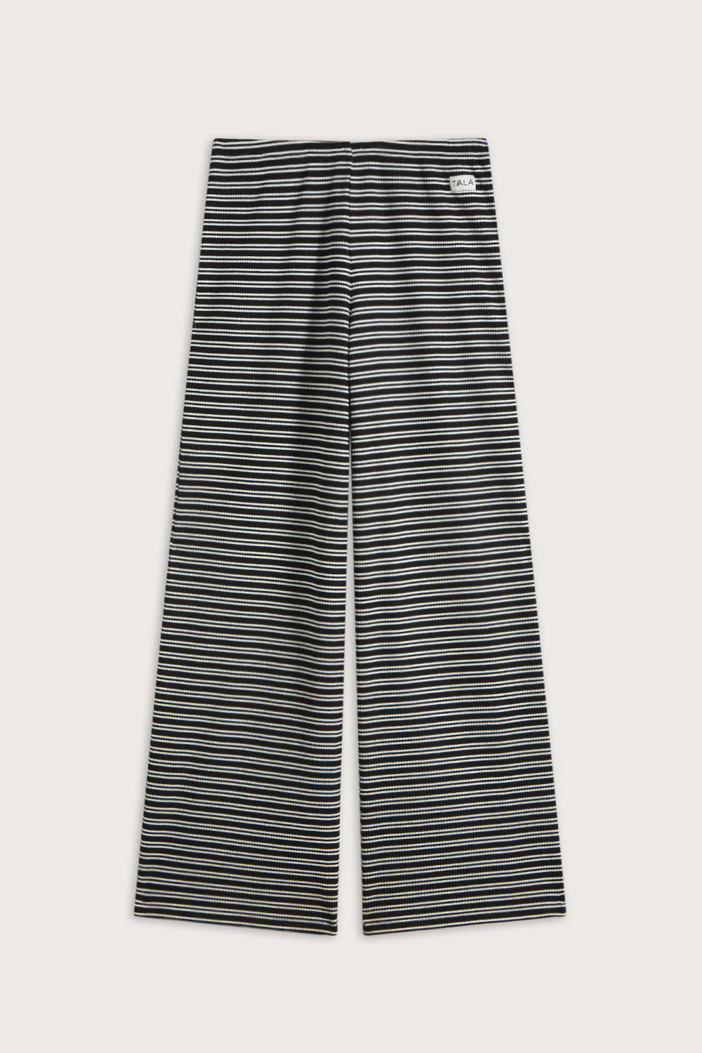 Stripe Knit Trouser - Black / White - Image 2