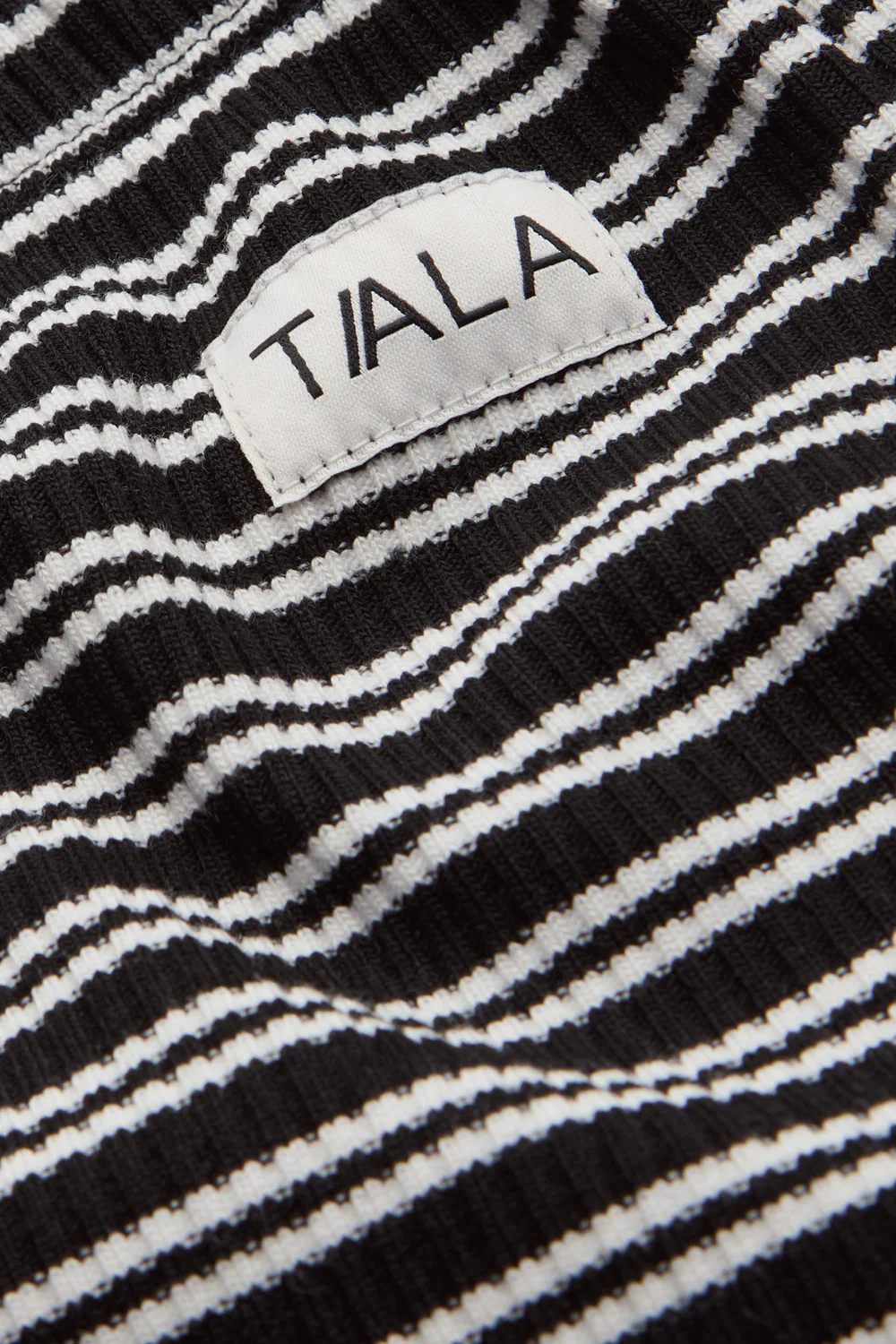 Stripe Knit Trouser - Black / White - Image 4