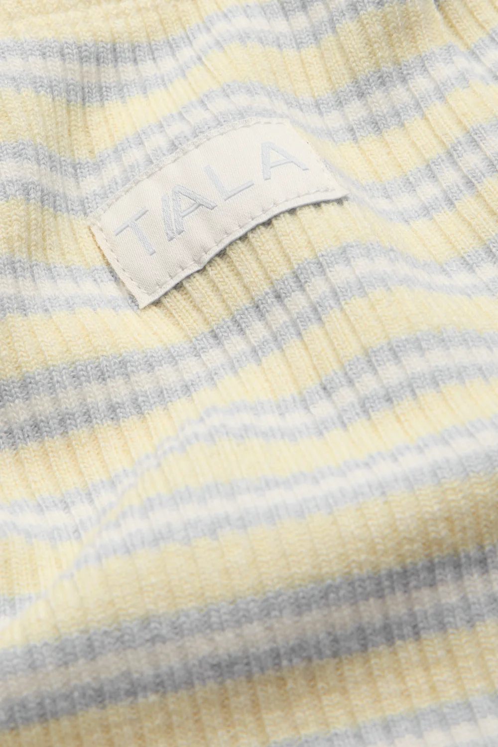Stripe Knit Trouser - Lemon Yellow - Image 6
