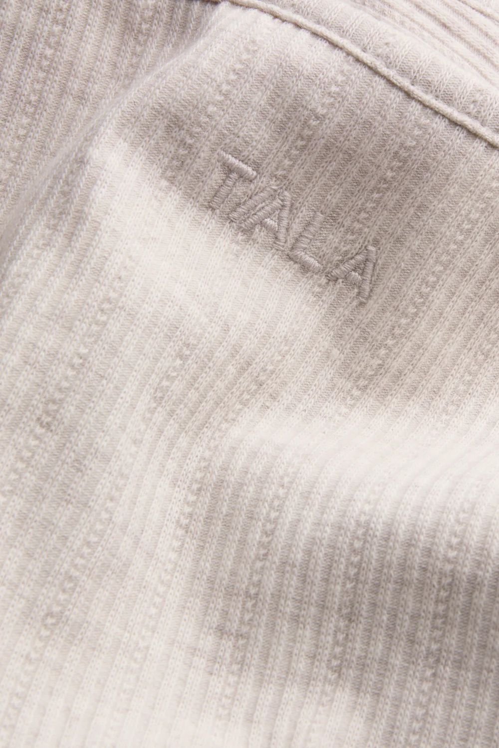 Sweetheart Henley Pyjama Vest - Oat Marl - Image 3
