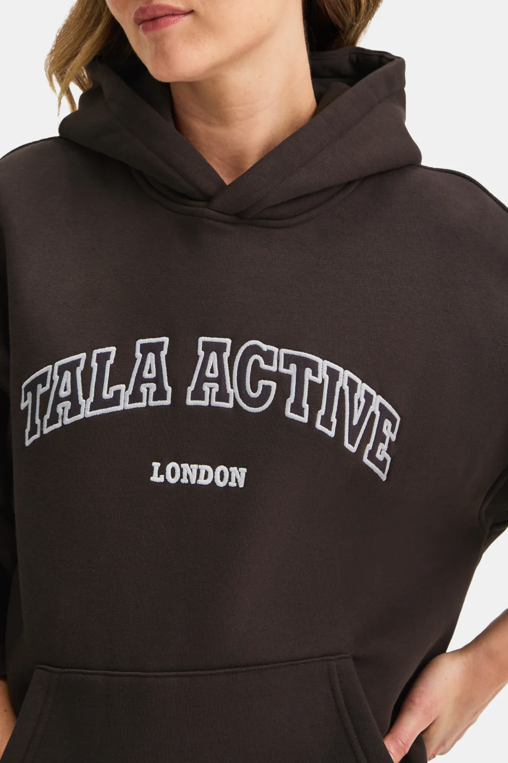 TALA Active Applique Hoodie - Americano - Image 5