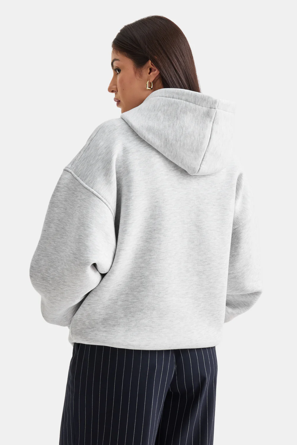 TALA Active Applique Hoodie - Grey Marl - Image 4