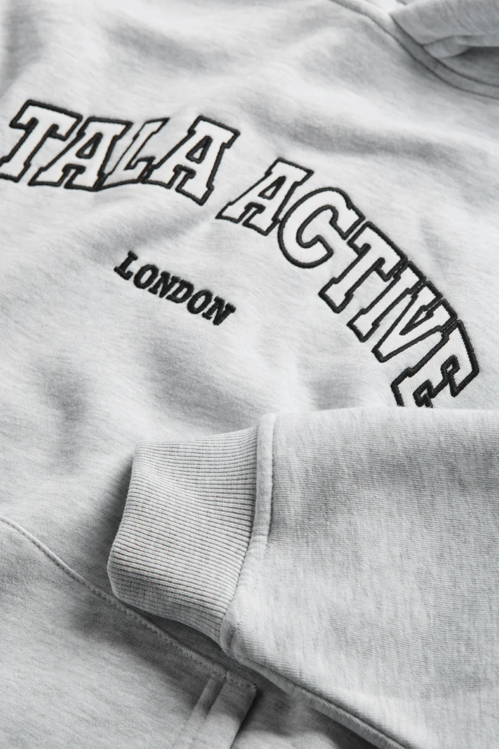 TALA Active Applique Hoodie - Grey Marl - Image 6