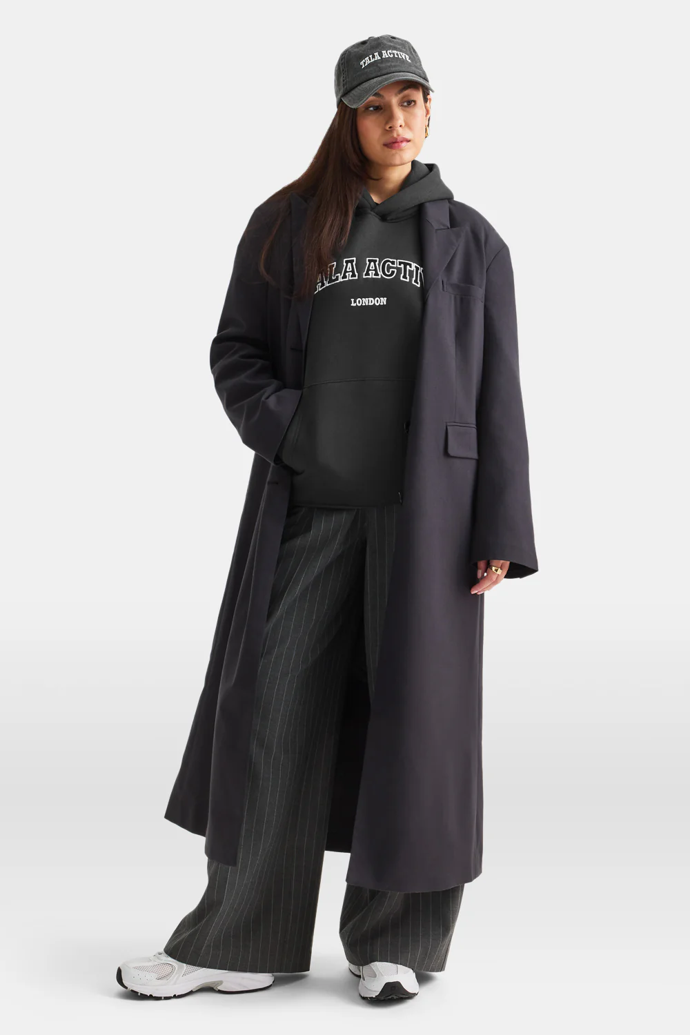 TALA Active Applique Hoodie - Vintage Black - Image 6