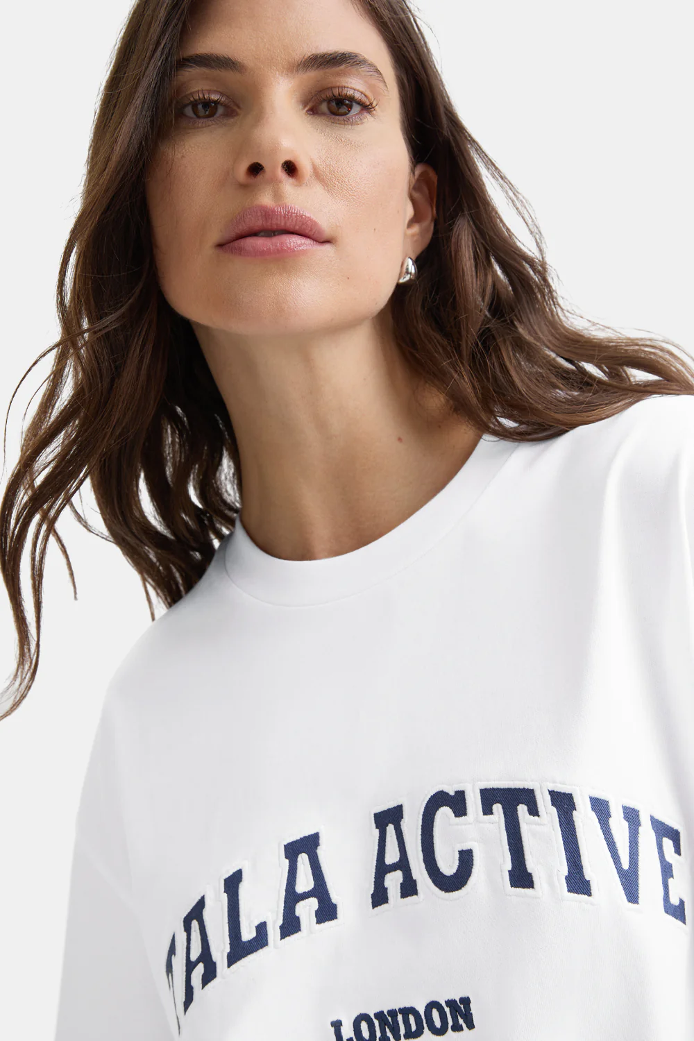 TALA Active Applique Tee - White - Image 3