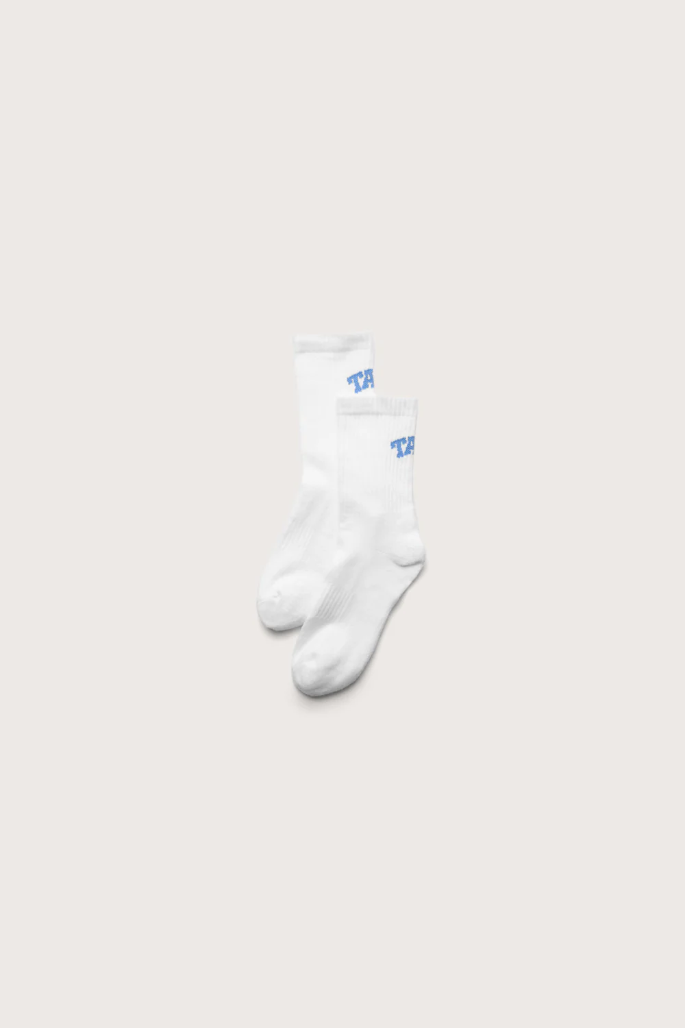 TALA Crew Logo Socks - White/ Blue - Image 2