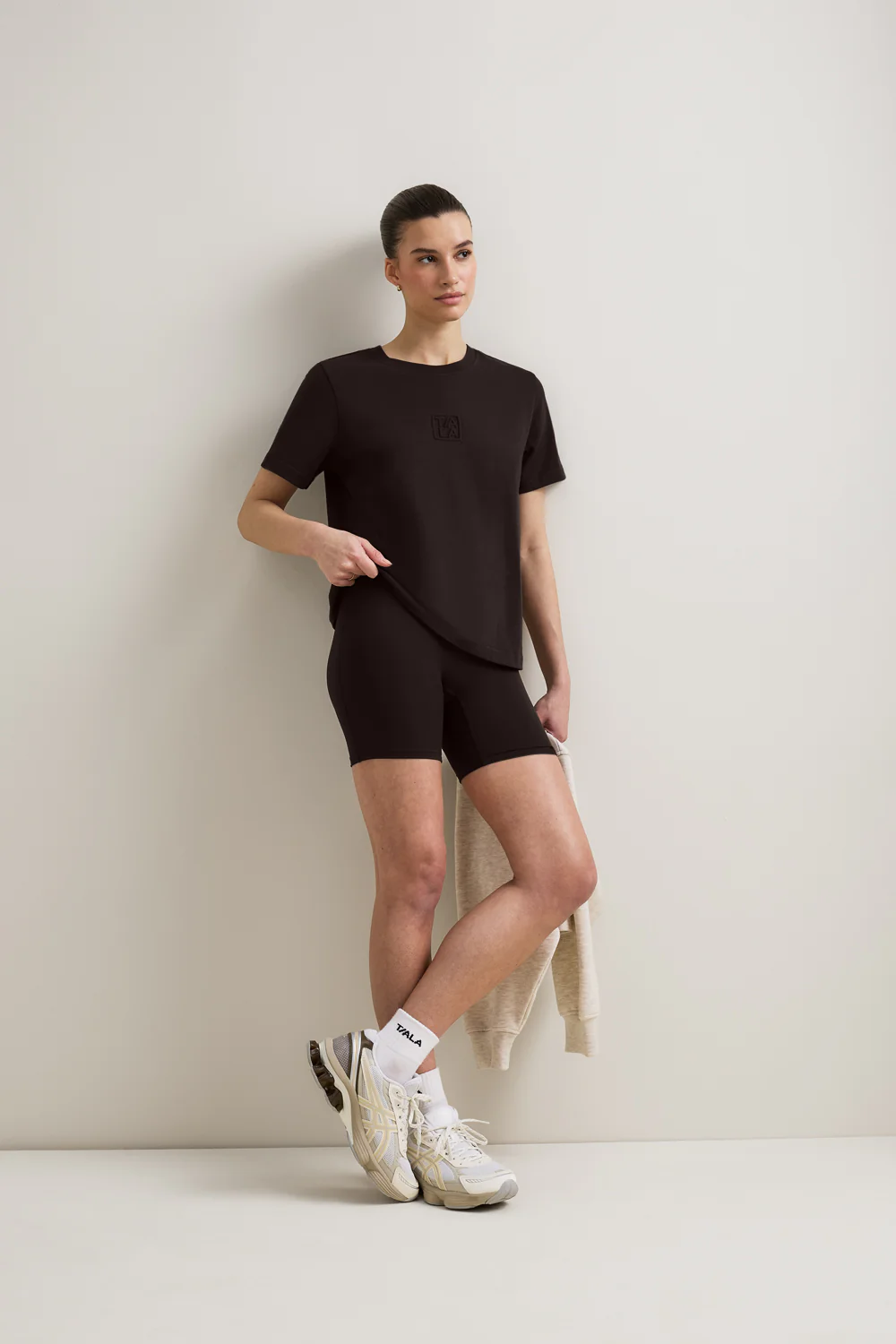 TALA Embossed Logo T-Shirt - Americano - Image 3