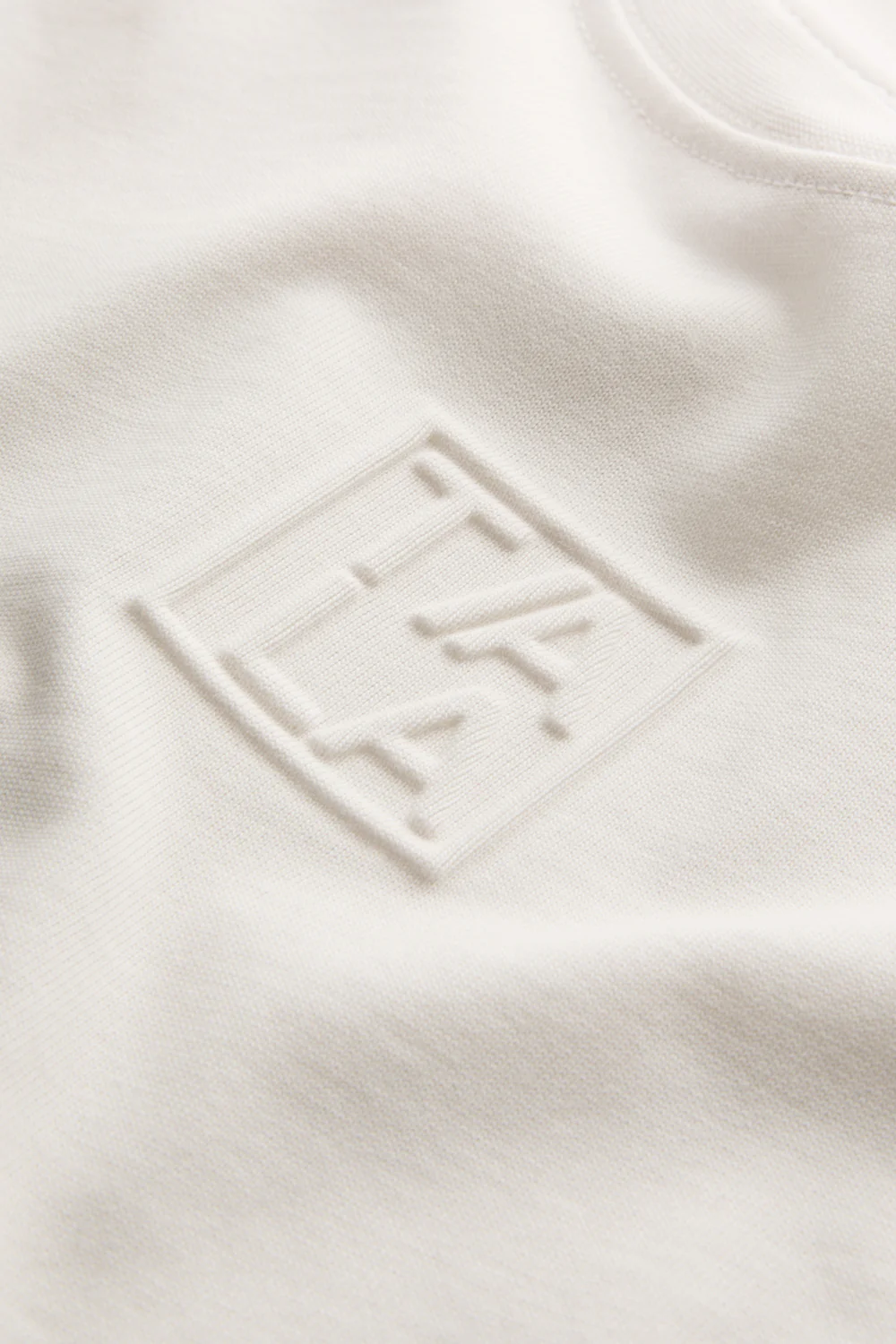 TALA Embossed Logo T-Shirt - Ivory - Image 3