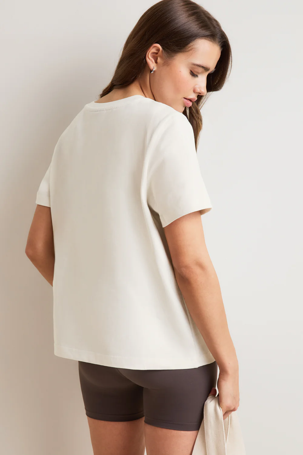 TALA Embossed Logo T-Shirt - Ivory - Image 5