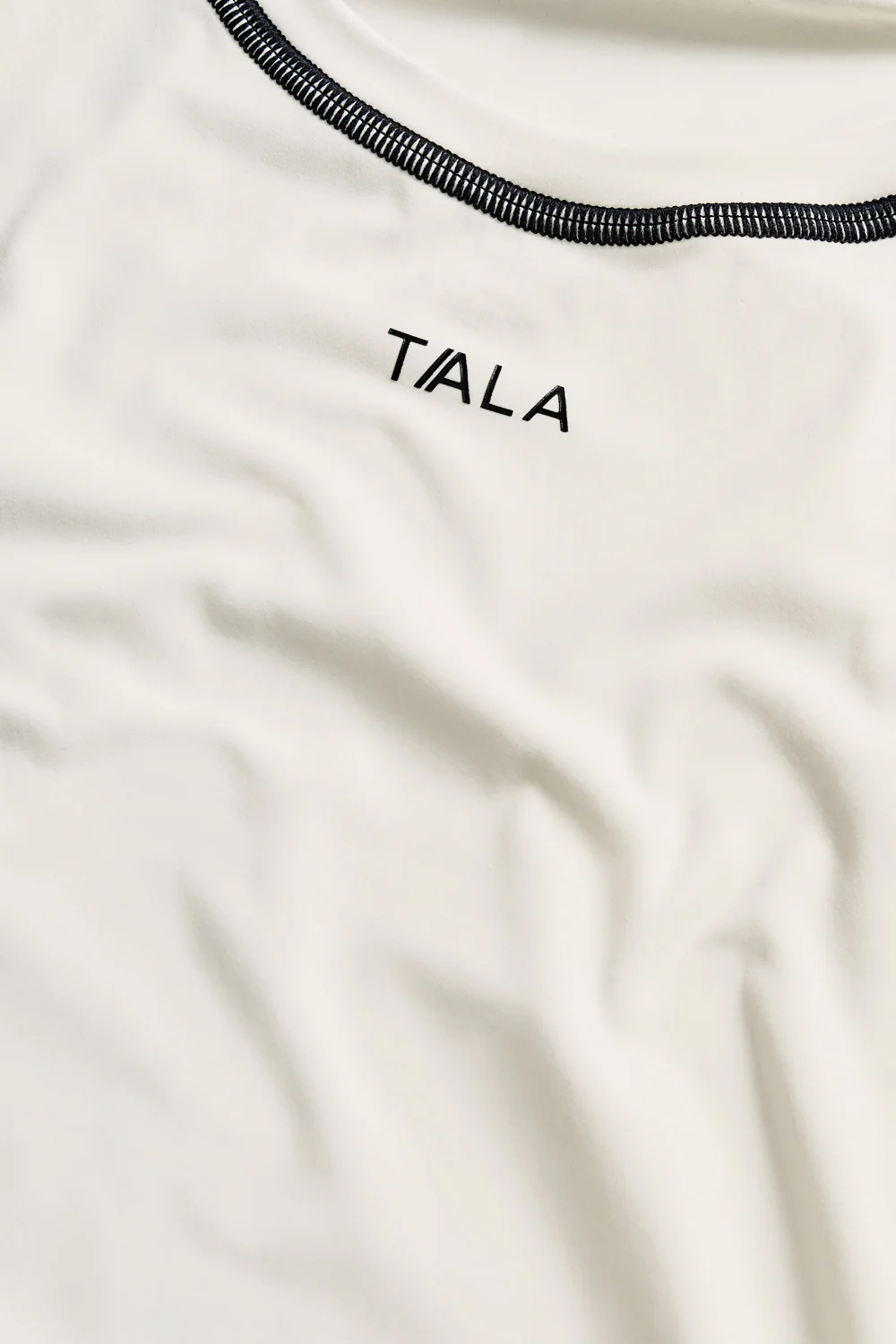 UltraLite Contrast Stitch Active T-Shirt - Ivory - Image 6