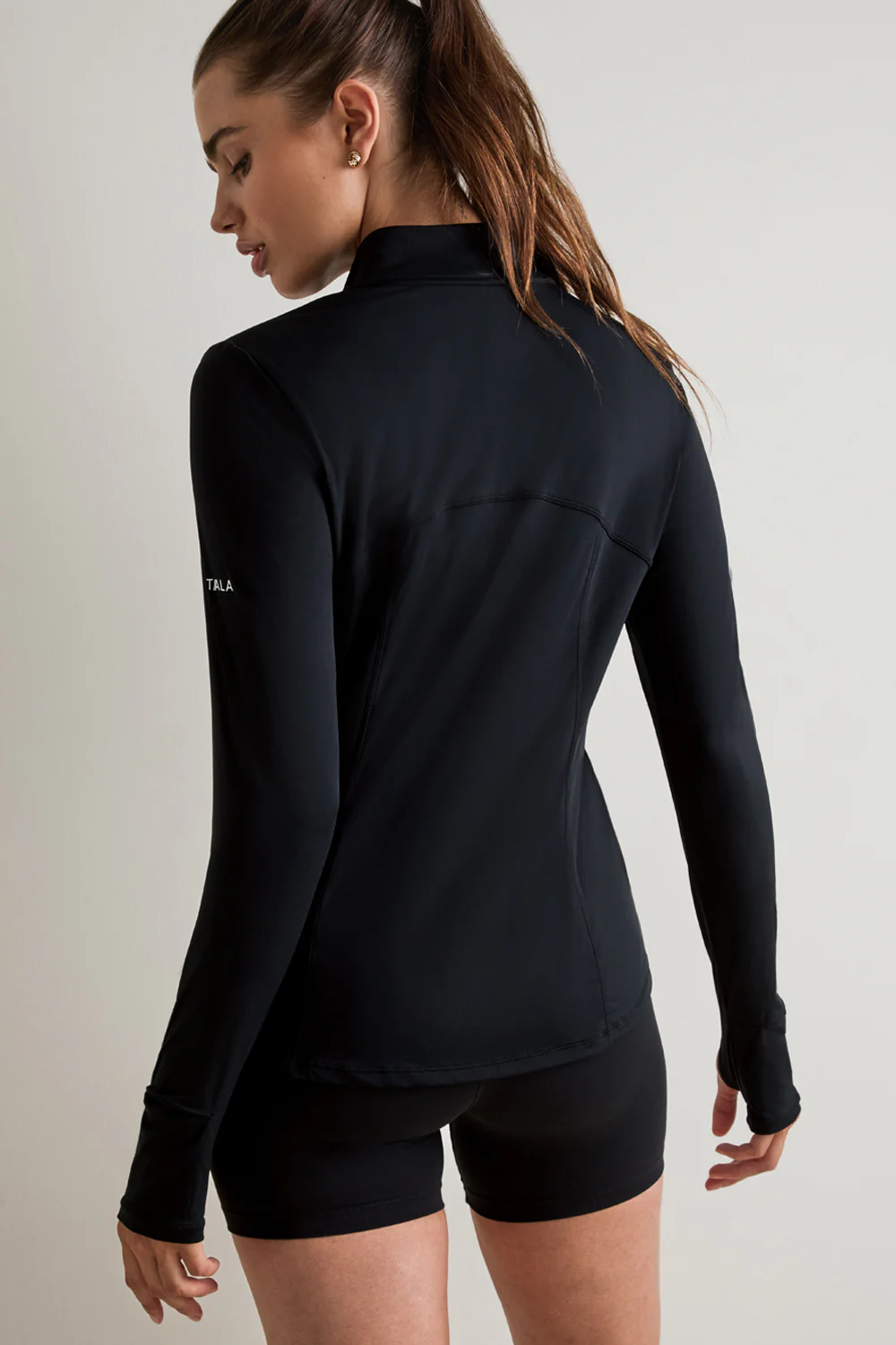 UltraLite Quarter Zip Jacket - Black - Image 4