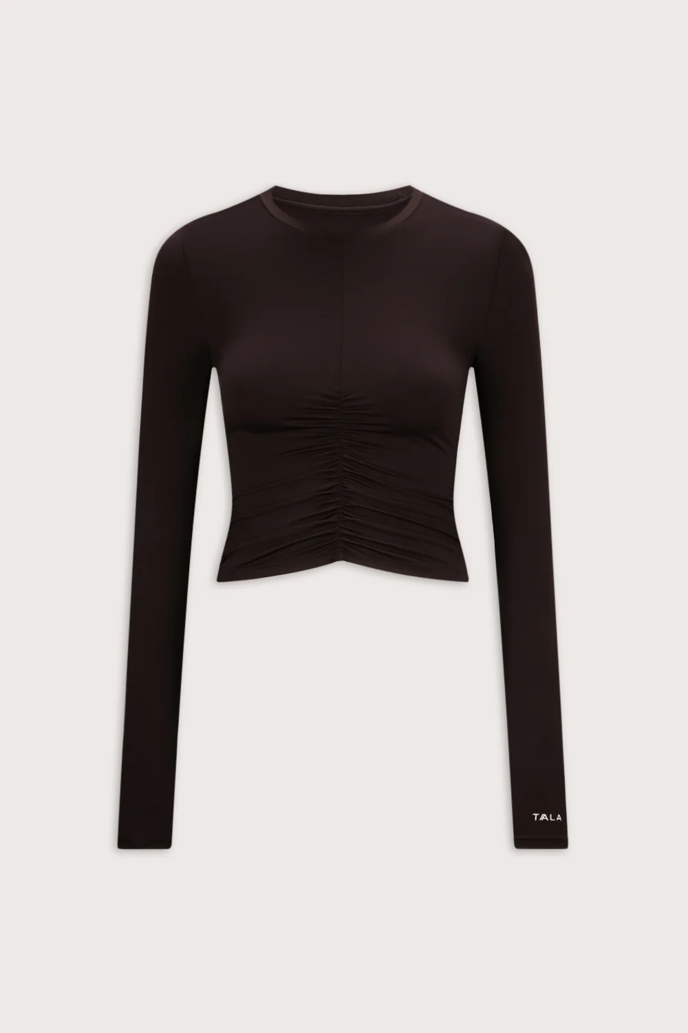 UltraLite Ruched Long Sleeve Top - Americano - Image 2