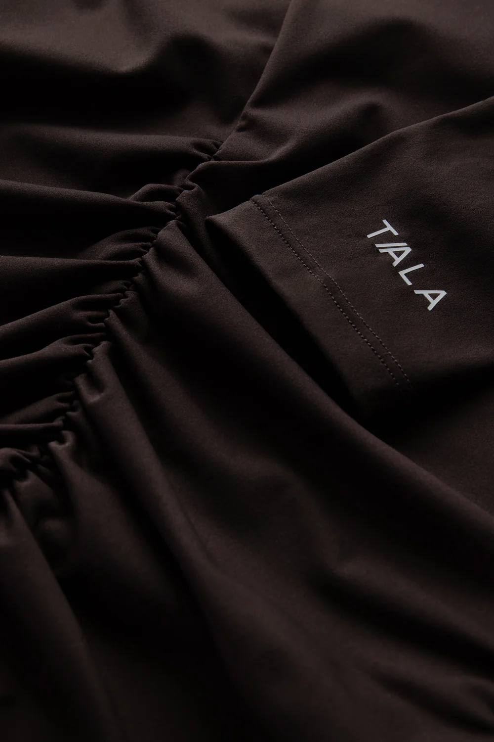 UltraLite Ruched Long Sleeve Top - Americano - Image 4