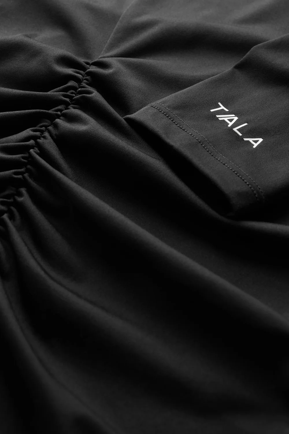 UltraLite Ruched Long Sleeve Top - Black - Image 6