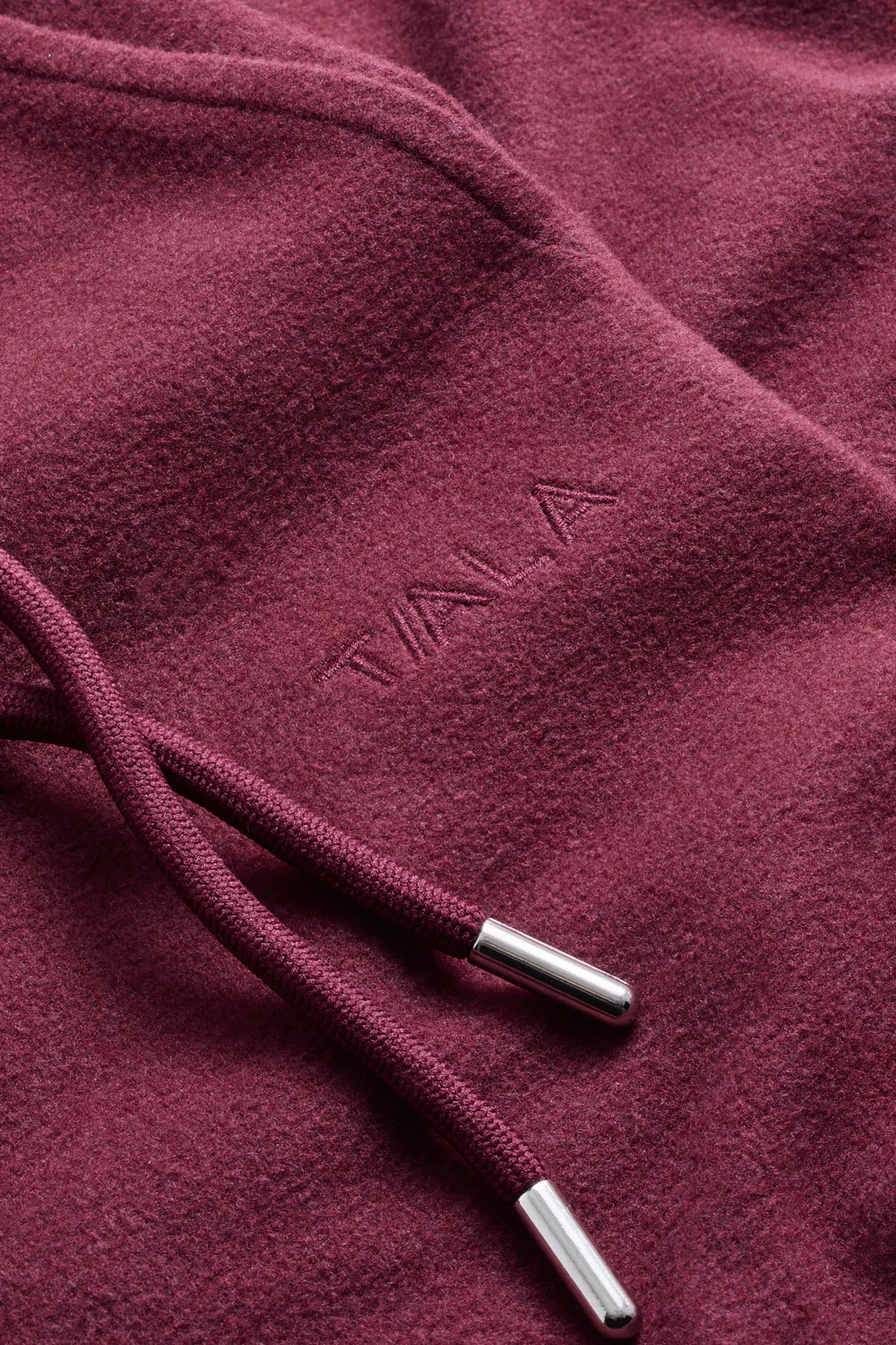 Plush Wide Leg Jogger - Cranberry - Image 5