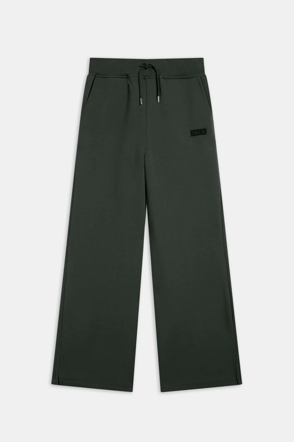 Wide Leg Jogger - Dark Moss - Image 2