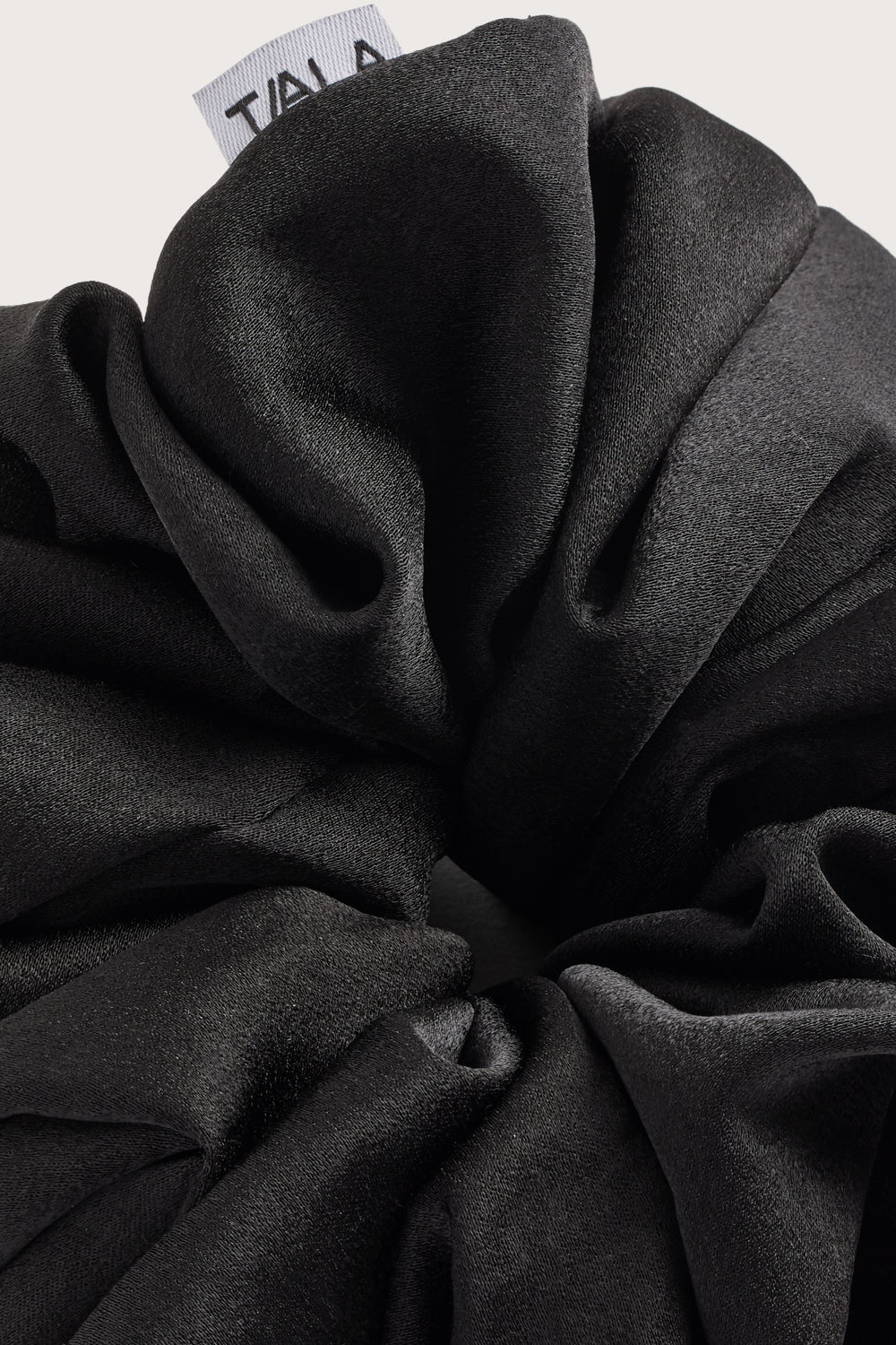 XL Satin Scrunchie - Black - Image 2