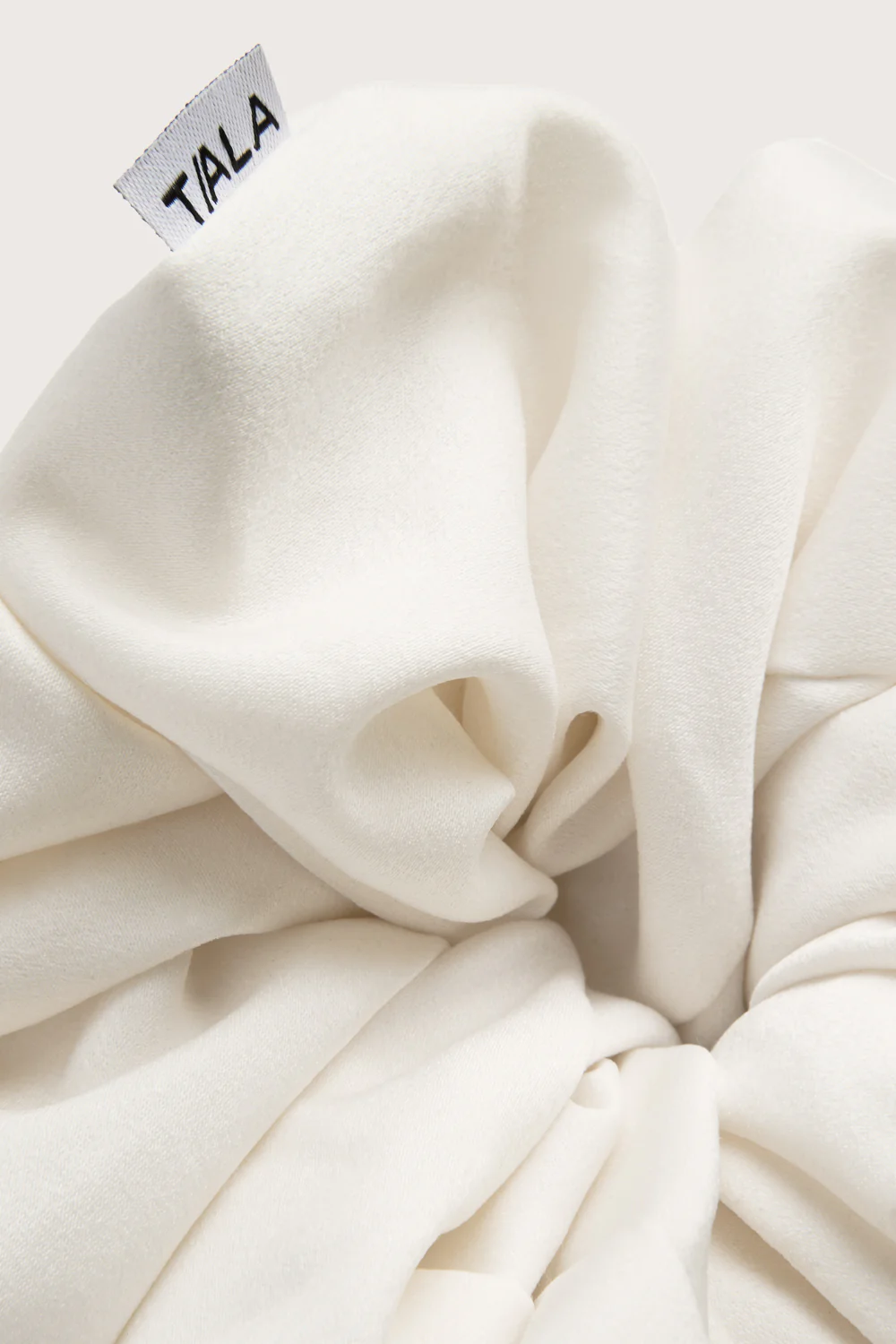 XL Satin Scrunchie - Coconut Milk - Image 4