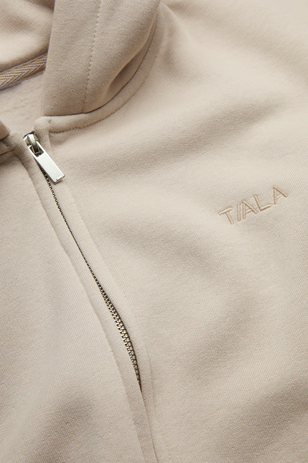 Cocoon Zip Through Hoodie - Chai Latte - Image 6